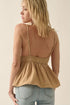 TAUPE CROCHET TOP